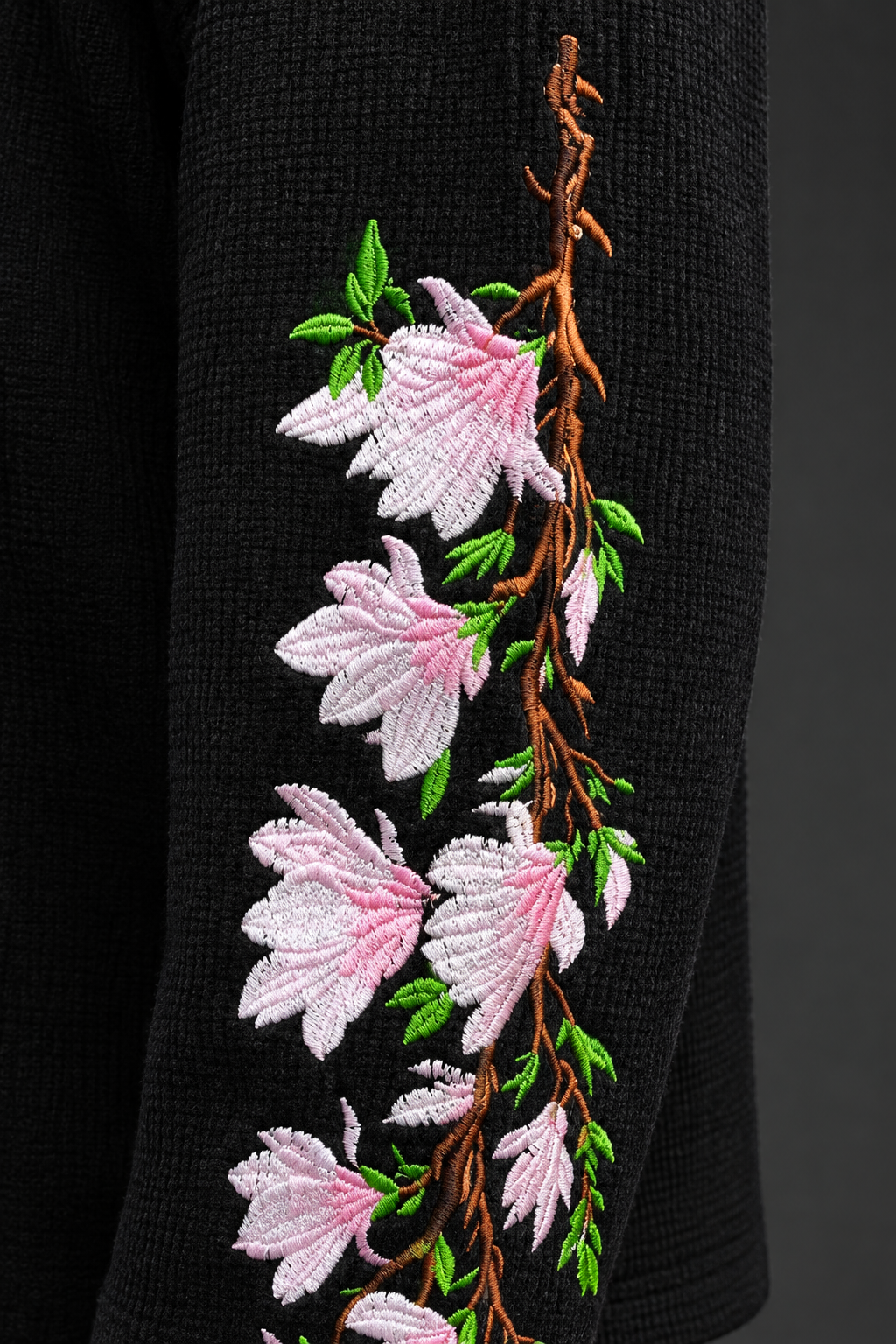 MIDNIGHT BLOOM WAFFLE TEE