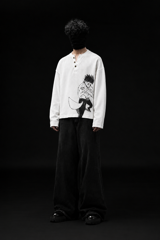YUTA OKKOTSU WAFFLE KNIT TEE