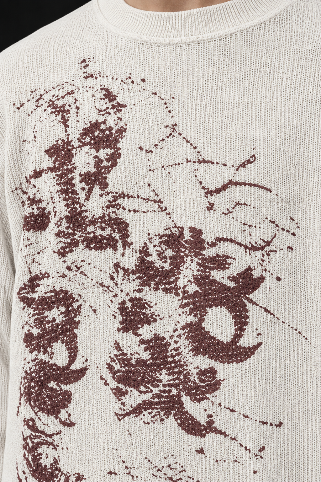 BLOOM IN SILENCE WAFFLE TEE - WHITE