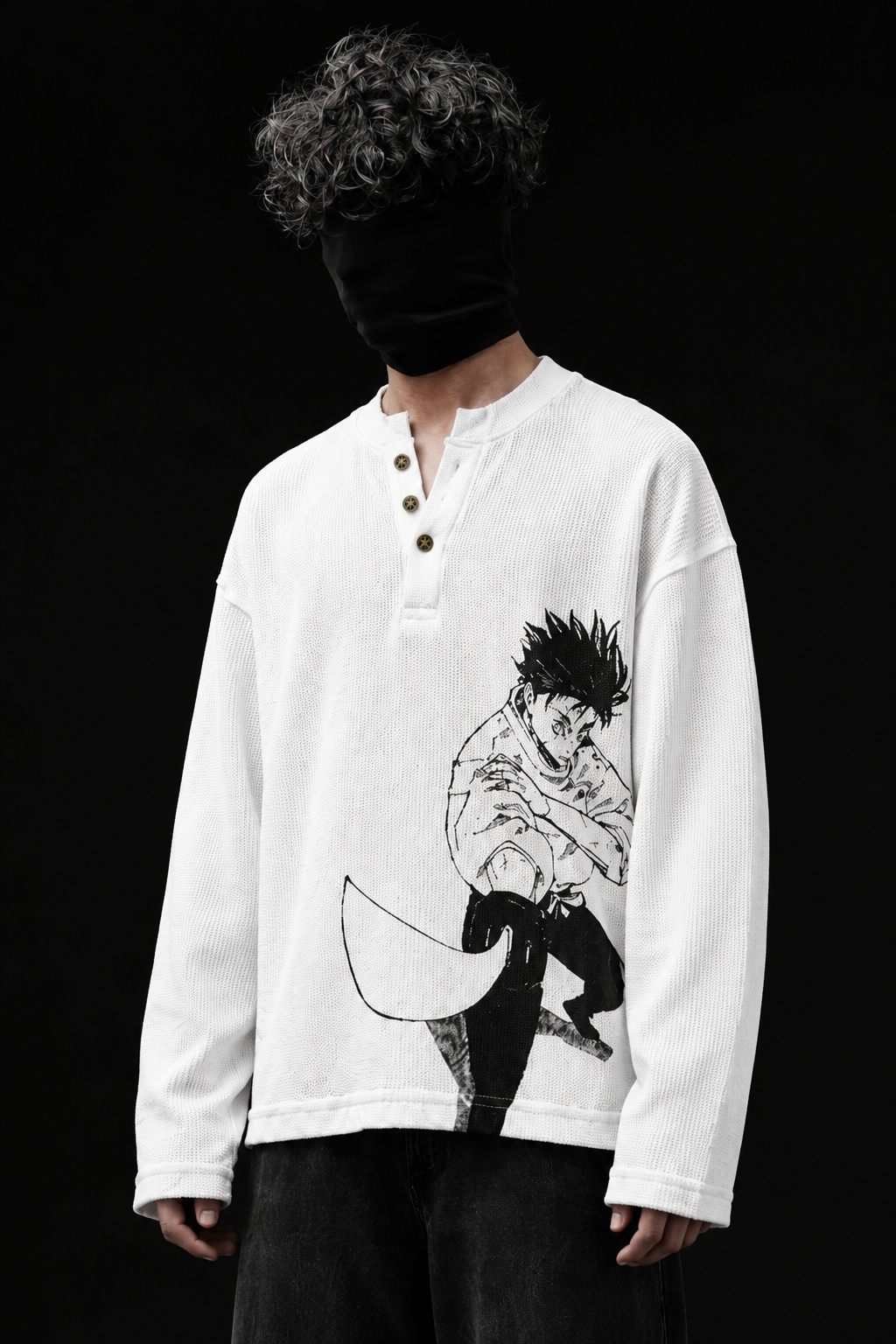 YUTA OKKOTSU WAFFLE KNIT TEE