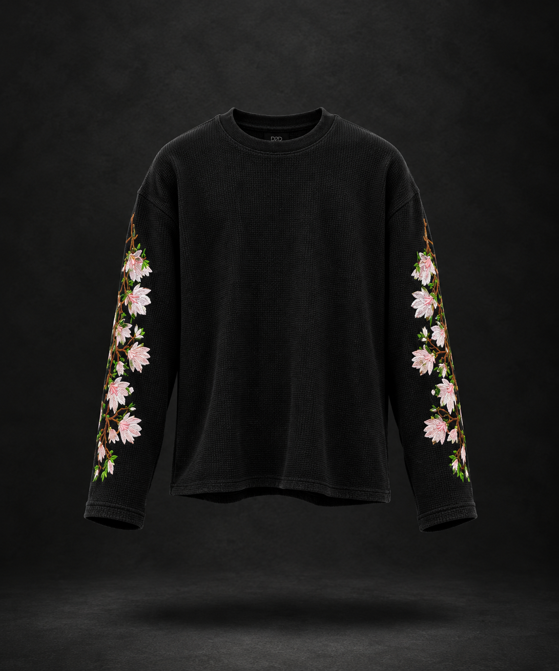 MIDNIGHT BLOOM WAFFLE TEE