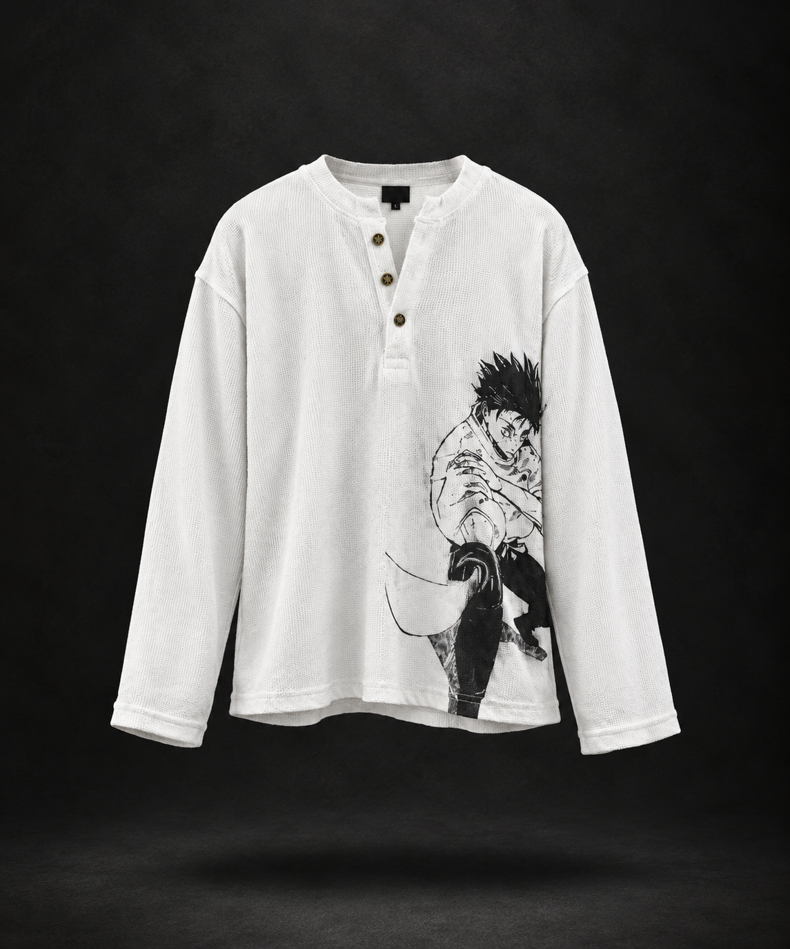 YUTA OKKOTSU WAFFLE KNIT TEE