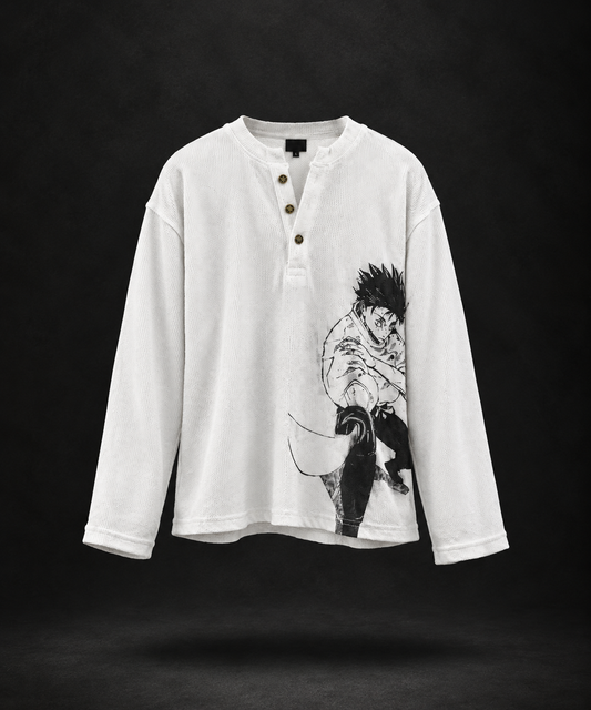 YUTA OKKOTSU WAFFLE KNIT TEE